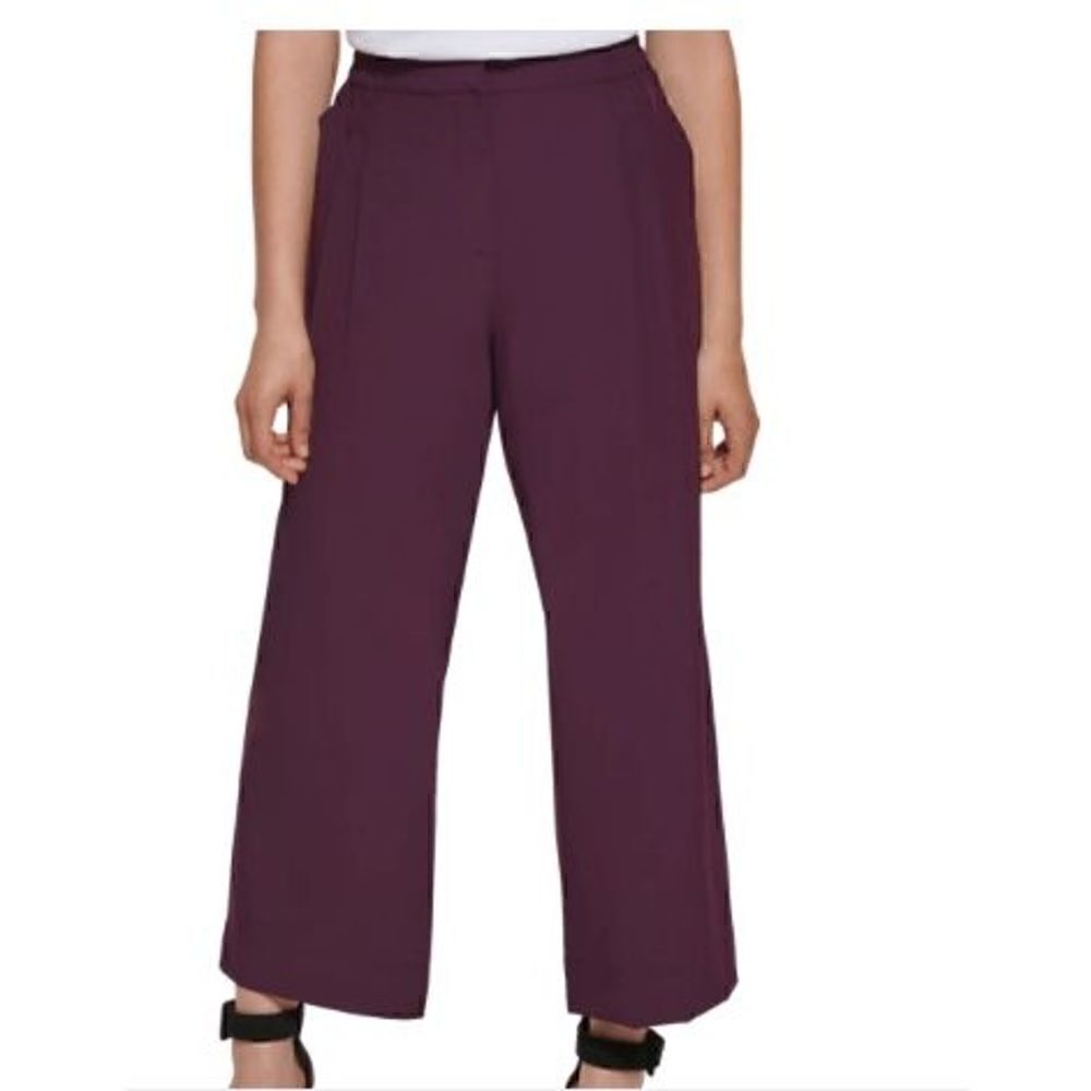 Calvin Klein Modern Commute Wide Leg Cropped Pants L